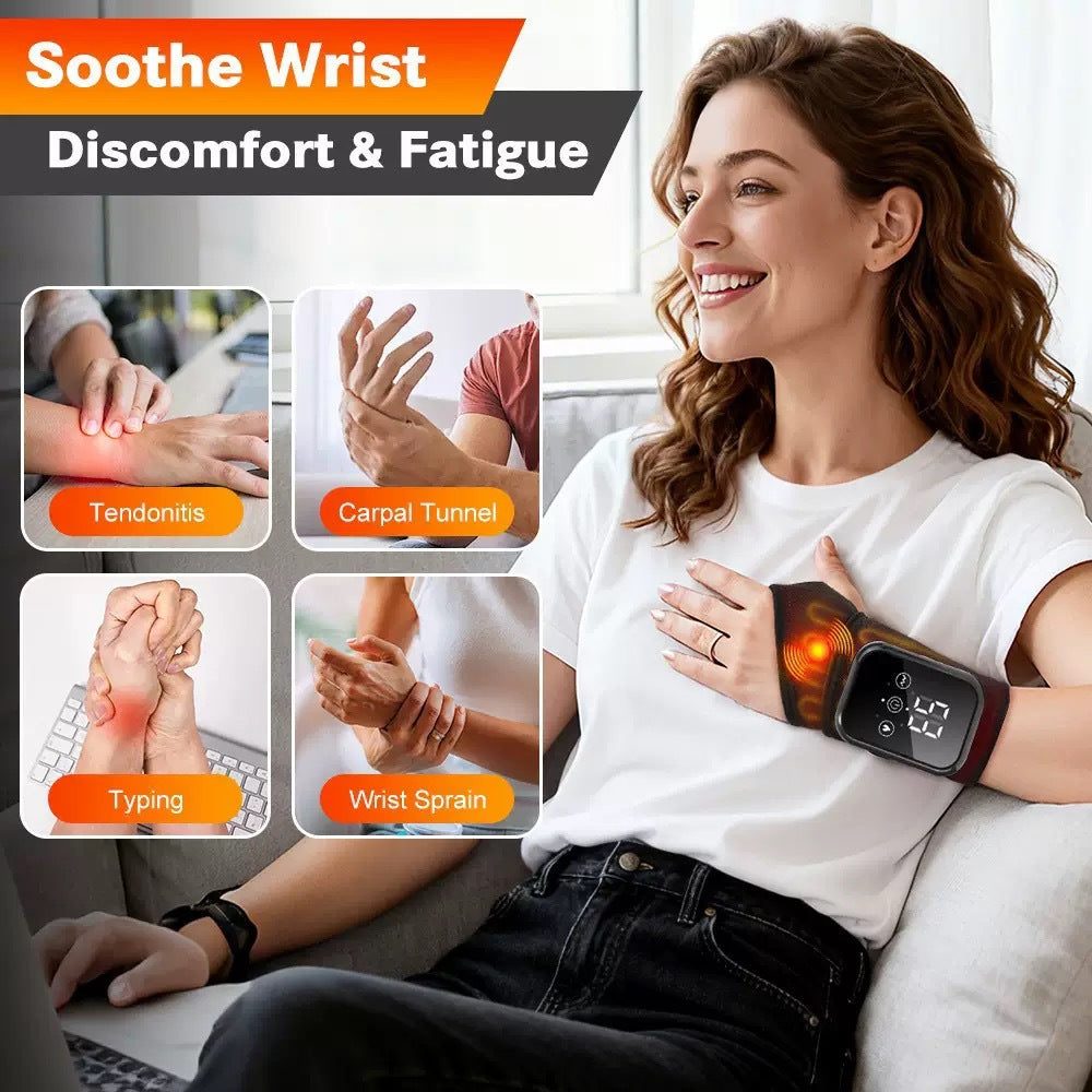 Masseur Chauffant EMS pour Mains & Poignets