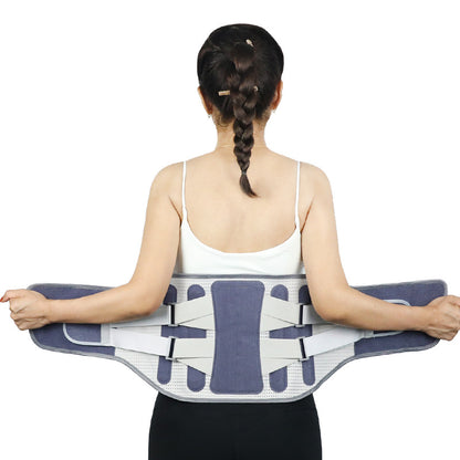 Ceinture lombaire réglable avec plaques d'acier