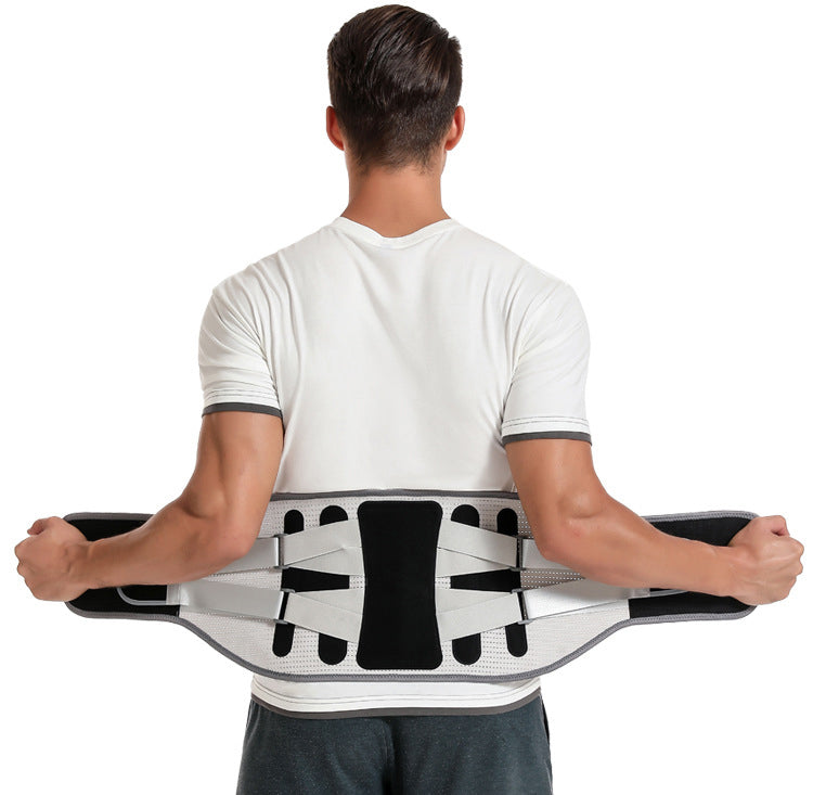 Ceinture Lombaire Réglable avec Plaques d'Acier Amovibles