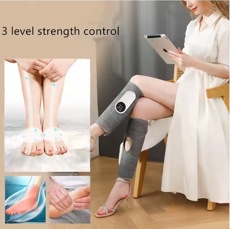 Masseur électrique de mollets à compression d'air – Vibration & Thérapie par Chaleur
