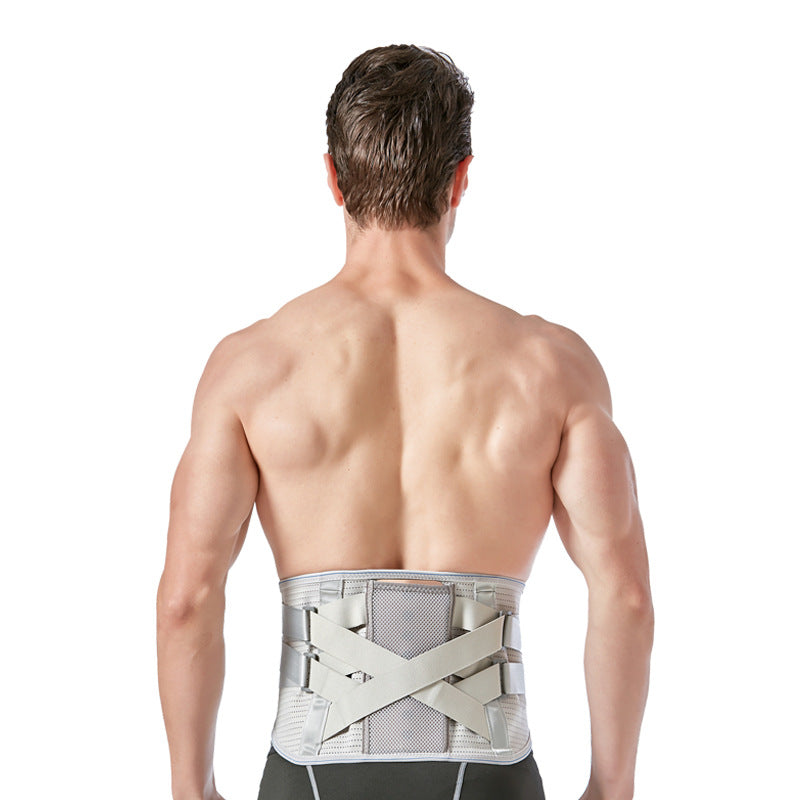 Ceinture Lombaire Respirante avec Plaques d'Acier Amovibles