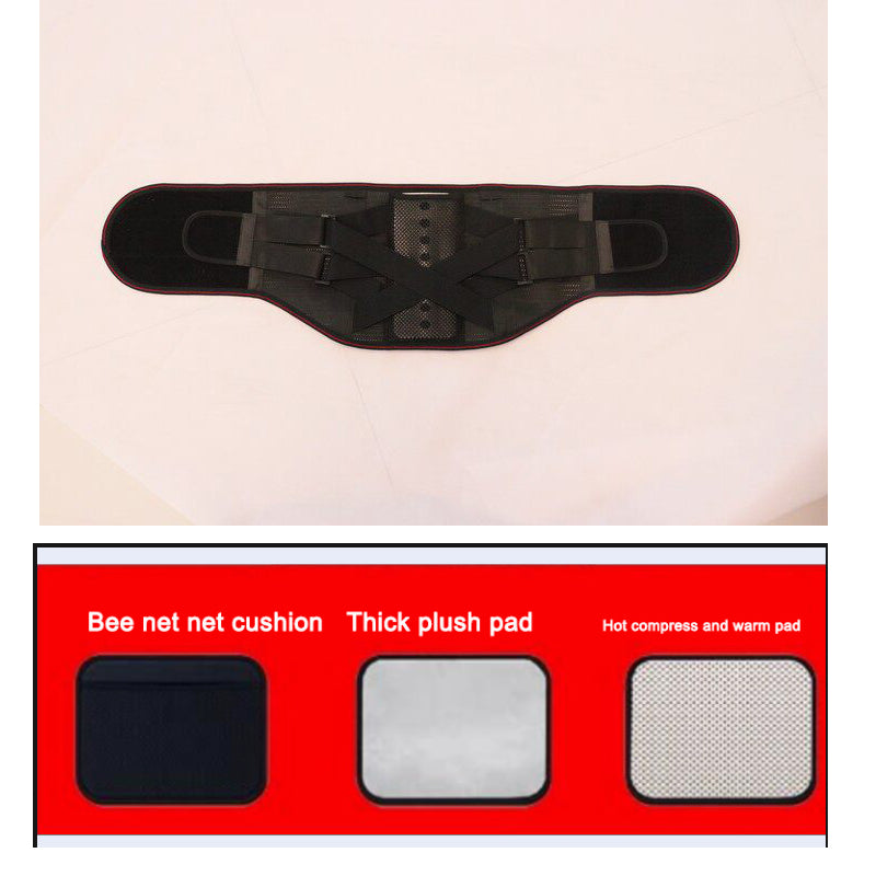 Ceinture Lombaire Respirante avec Plaques d'Acier Amovibles