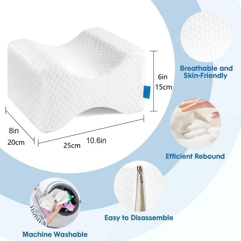 Oreiller Orthopédique de Positionnement des Jambes – Grossesse & Dormeurs Latéraux