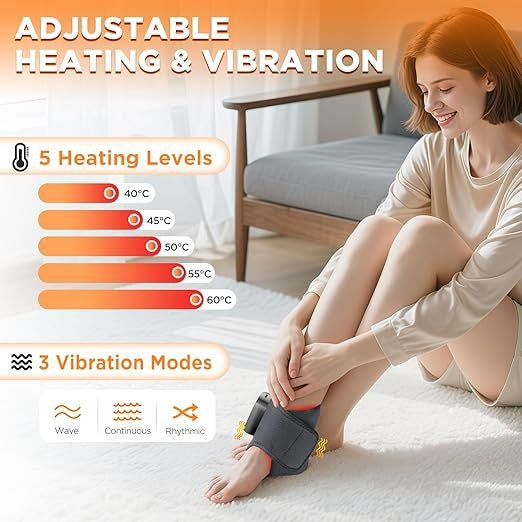 Masseur Chauffant à Vibration pour Pieds & Chevilles