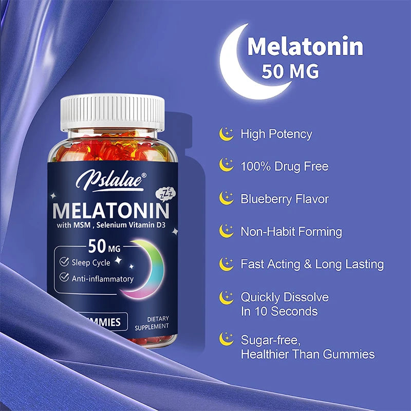 Melatonin Gummies 50mg  - Favoriser le sommeil profond